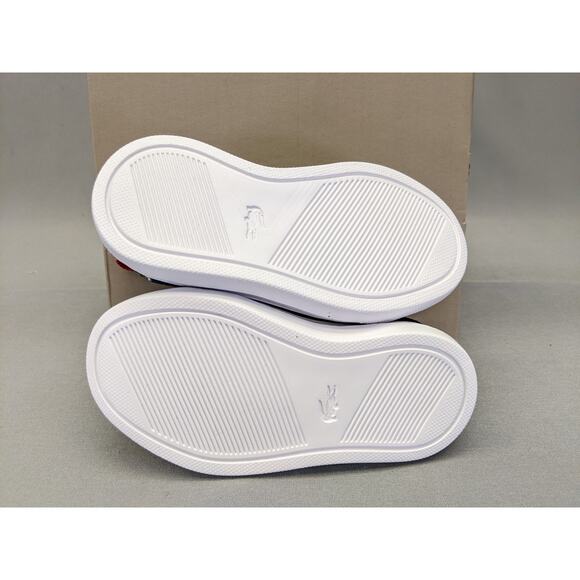 Lacoste Unisex-Child Infant's La Piquee Sneaker Navy/Red, 5.5 - Picture 4 of 9